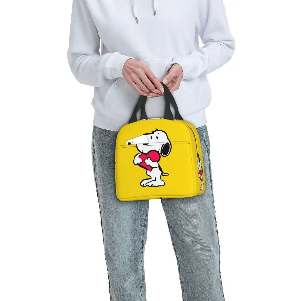 Snoopy Backpack Halloween Insulated Lunch Bag 22x20x13cm