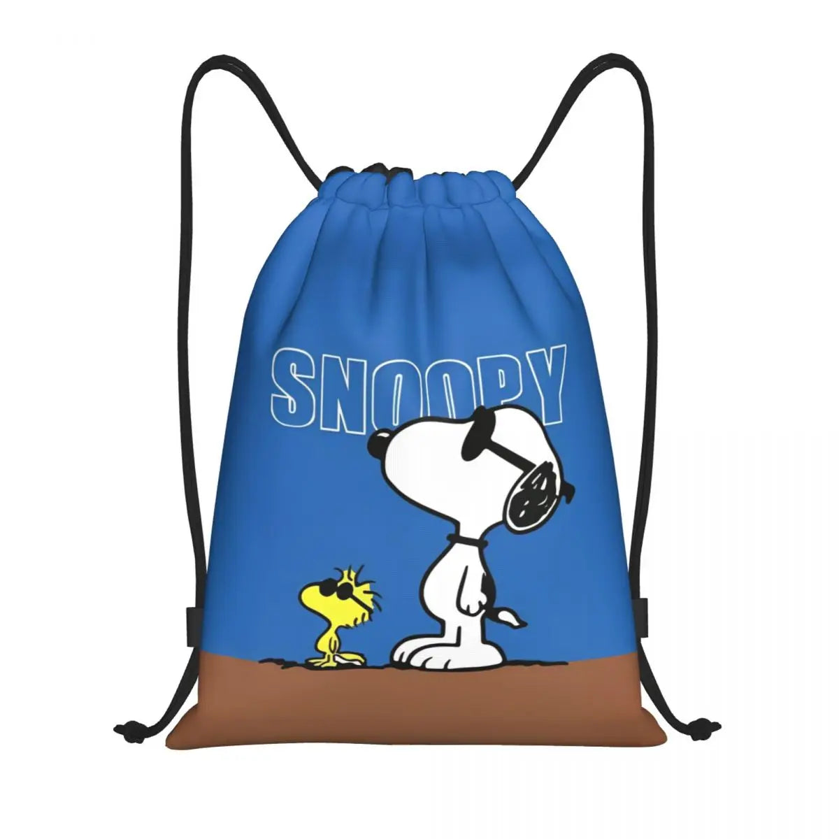 Snoopy Backpack Drawstring Sack Christmas Polyester