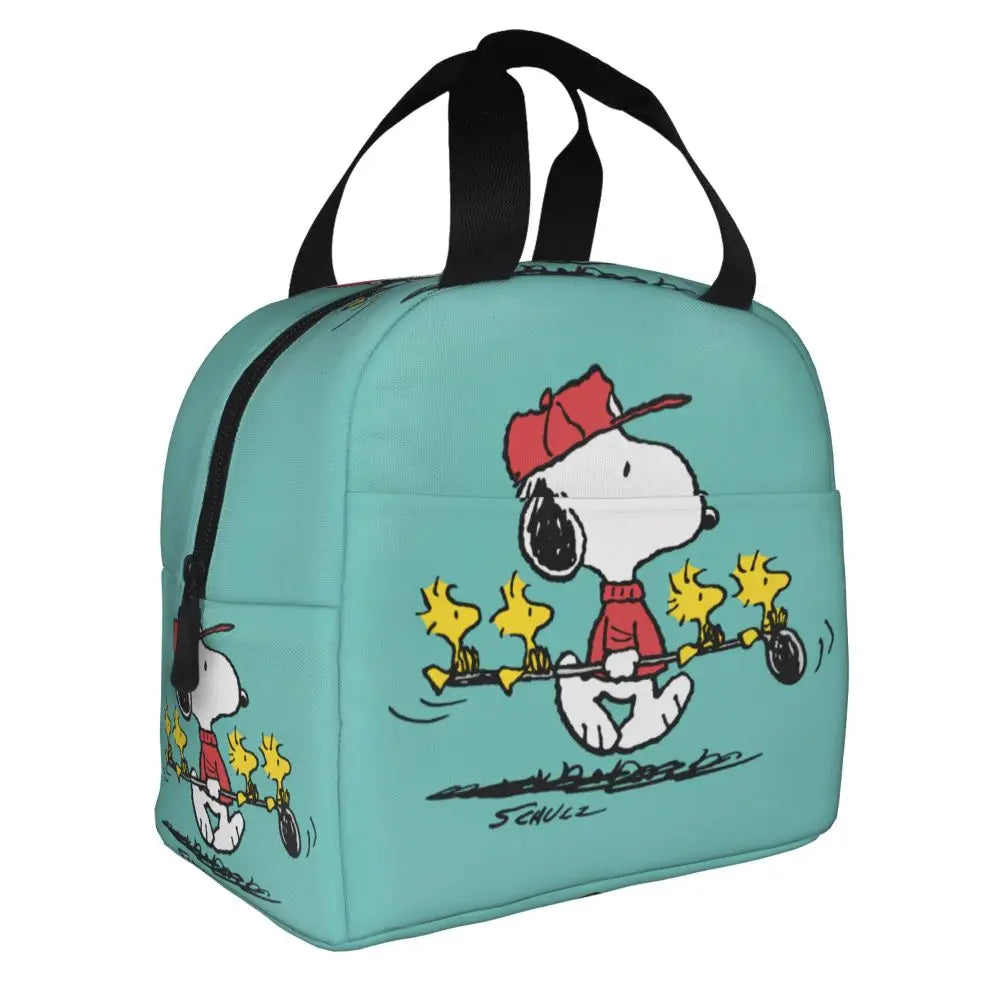 Snoopy Backpack Halloween Insulated Lunch Bag 22x20x13cm