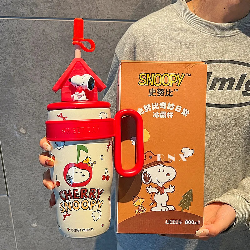 800ML Stainless Vacuum Insulated Bottle Snoopy Mug