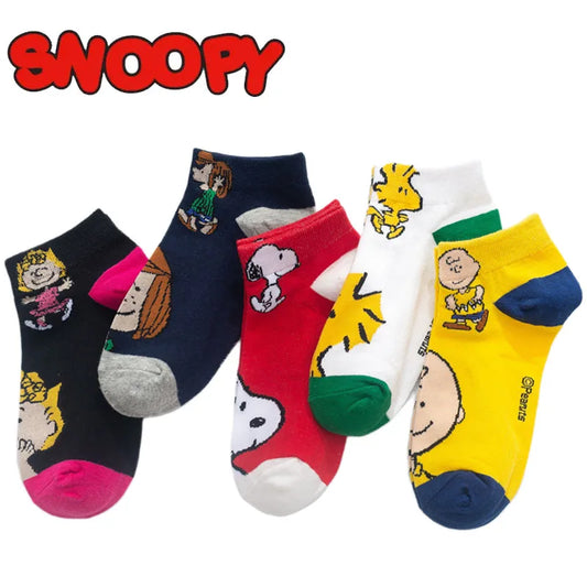 Low Tube Socks Women Men Cute Snoopy Socks