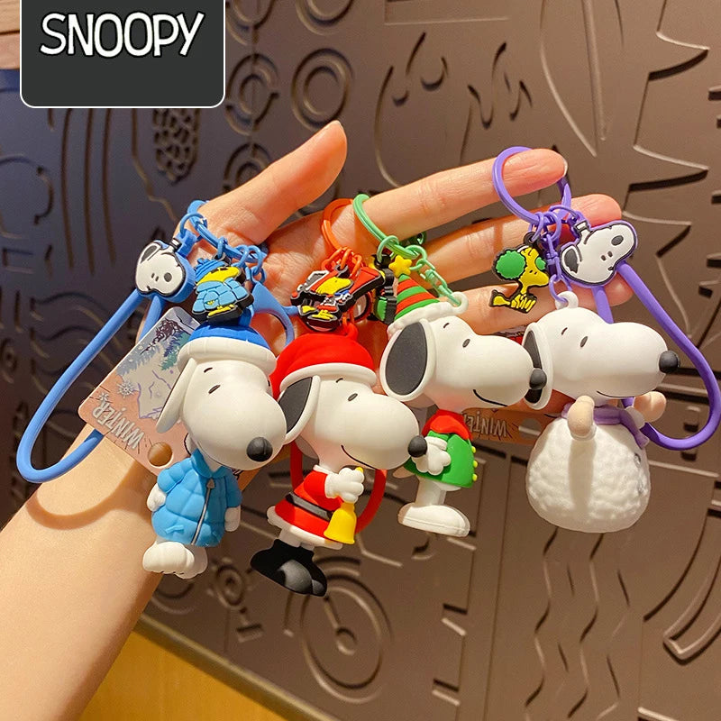 Key Chain Christmas Bag Charm Snoopy Keychain