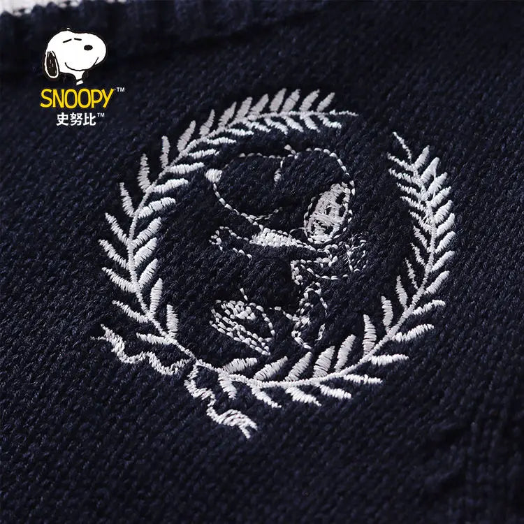 Snoopy Cartoon Student Vest Knit Snoopy Stuffed Sweatshirt