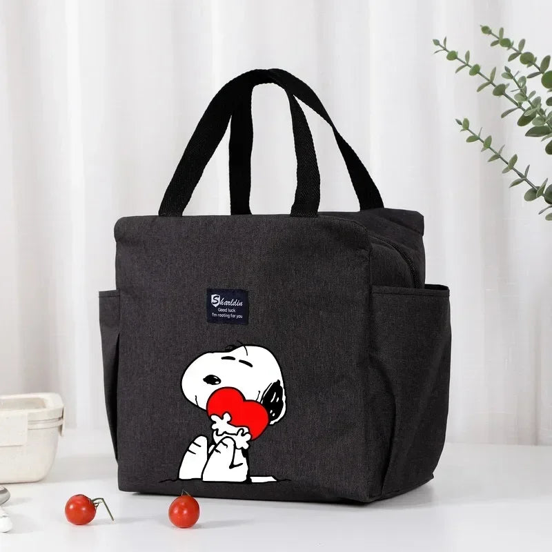 Snoopy Backpack Insulated Lunch Bag Bento Pack Ice Pack