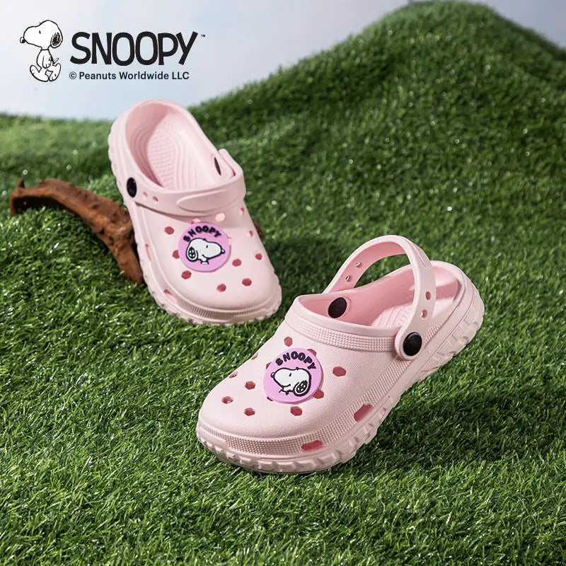 Cartoon Crocs Anti Slip Snoopy Shoes