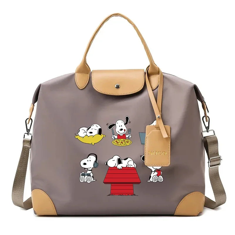 Snoopy Backpack Large Anime Travel Bag For Women 41x16x33cm