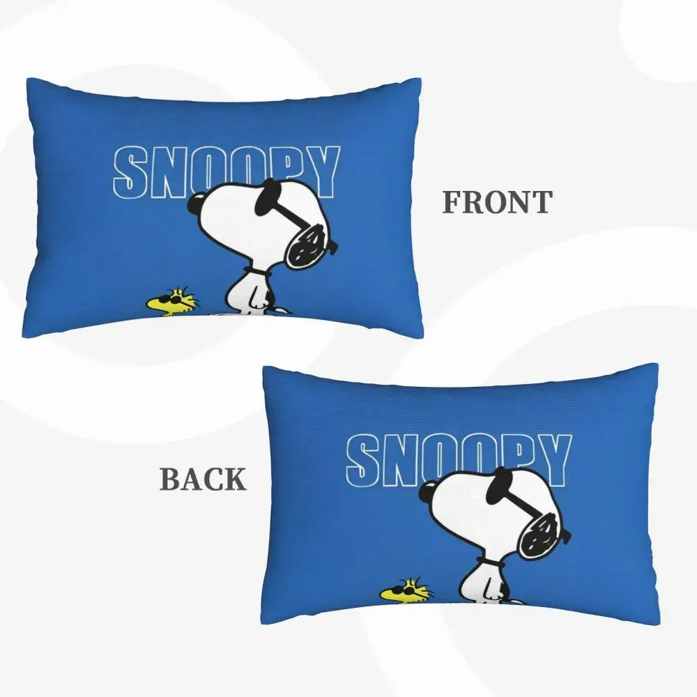 Cute Pillowcase 18in Square Red Snoopy Pillow