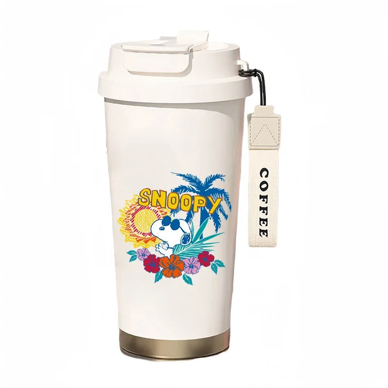 500ml Thermos Bottle Portable Snoopy Cup