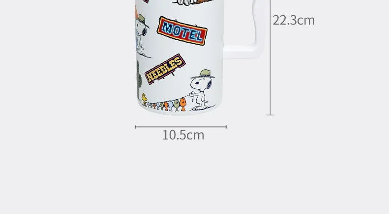 Insulated Stainless Steel Water Cup Straw 2025 Snoopy Cup