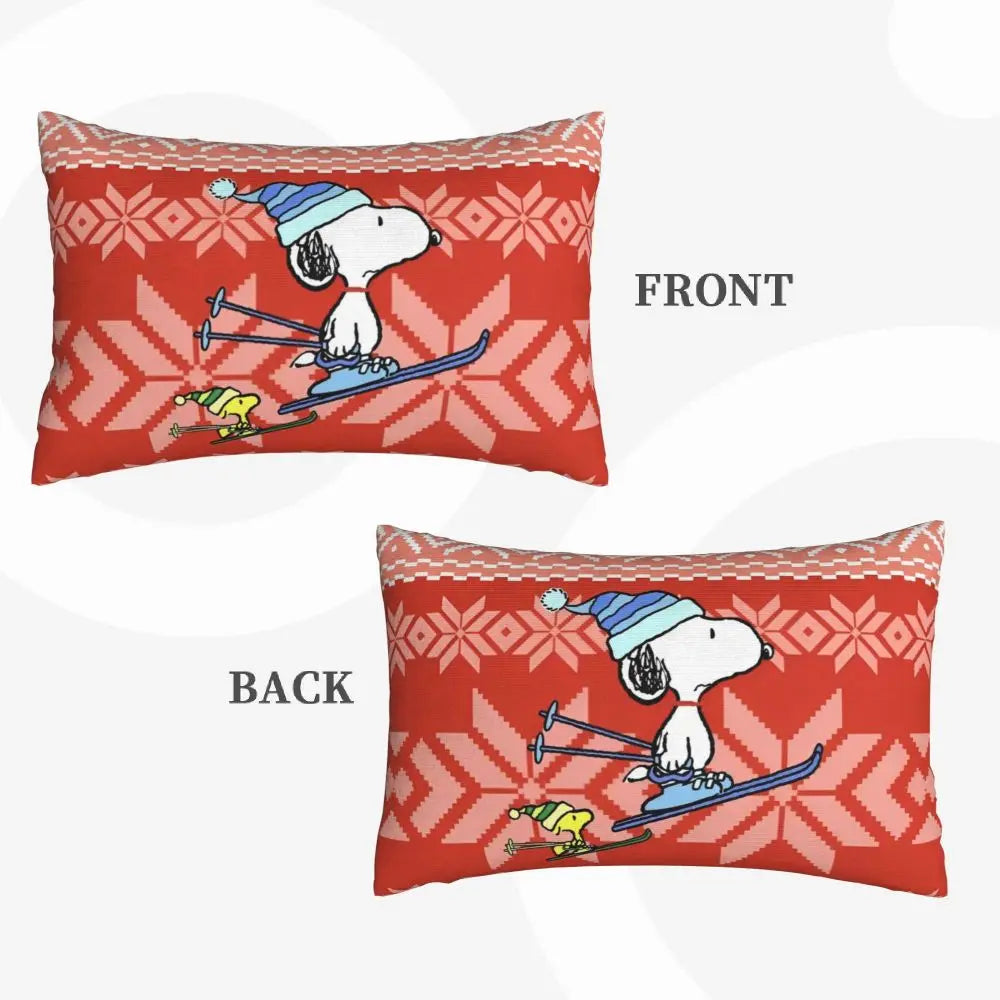 Cute Pillowcase 18in Square Red Snoopy Pillow