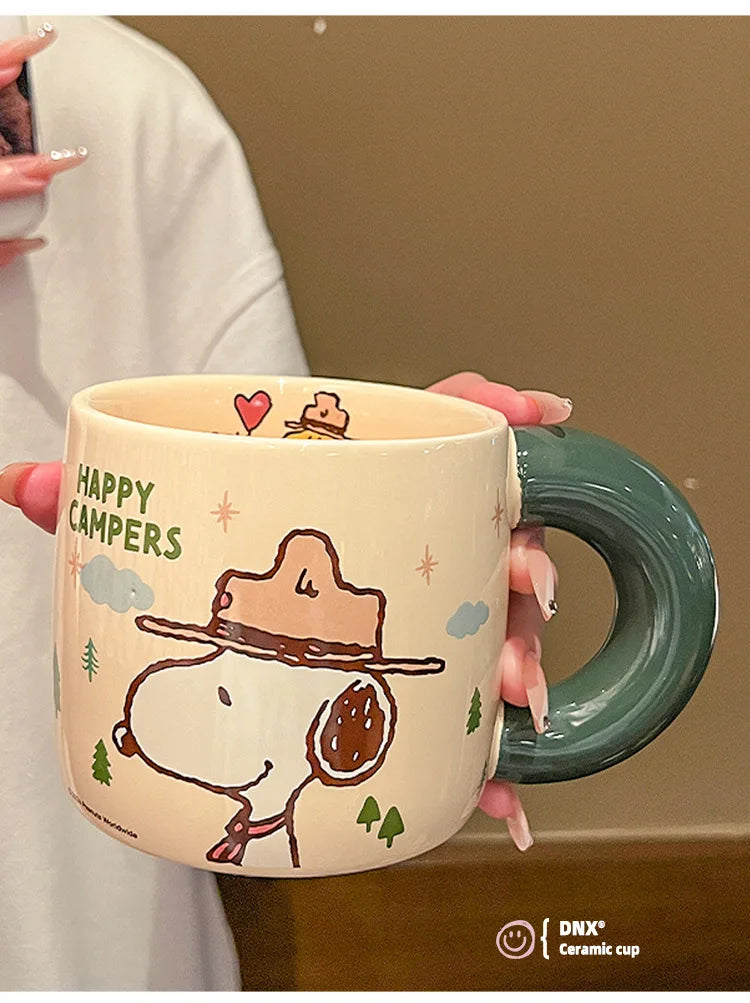 460ML Graduation Ceramic Mug Snoopy Cup