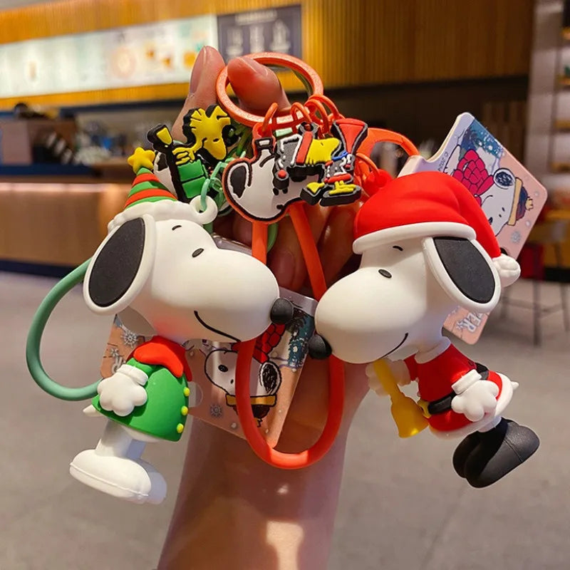 Key Chain Christmas Bag Charm Snoopy Keychain