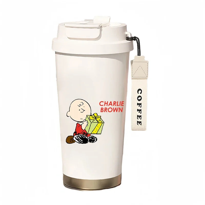 500ml Thermos Bottle Portable Snoopy Cup