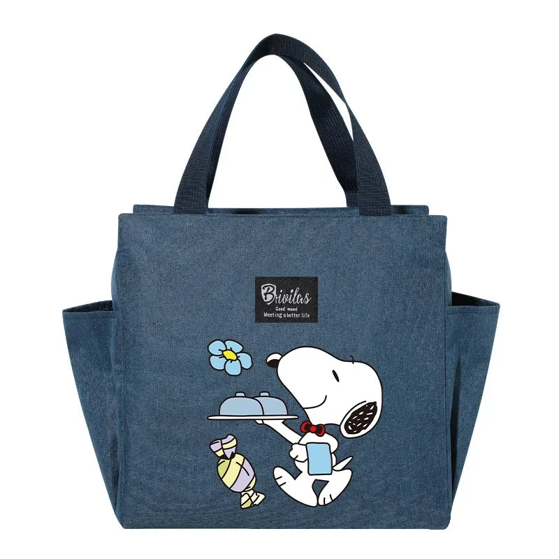 Snoopy Backpack Insulated Lunch Bag Bento Pack Ice Pack