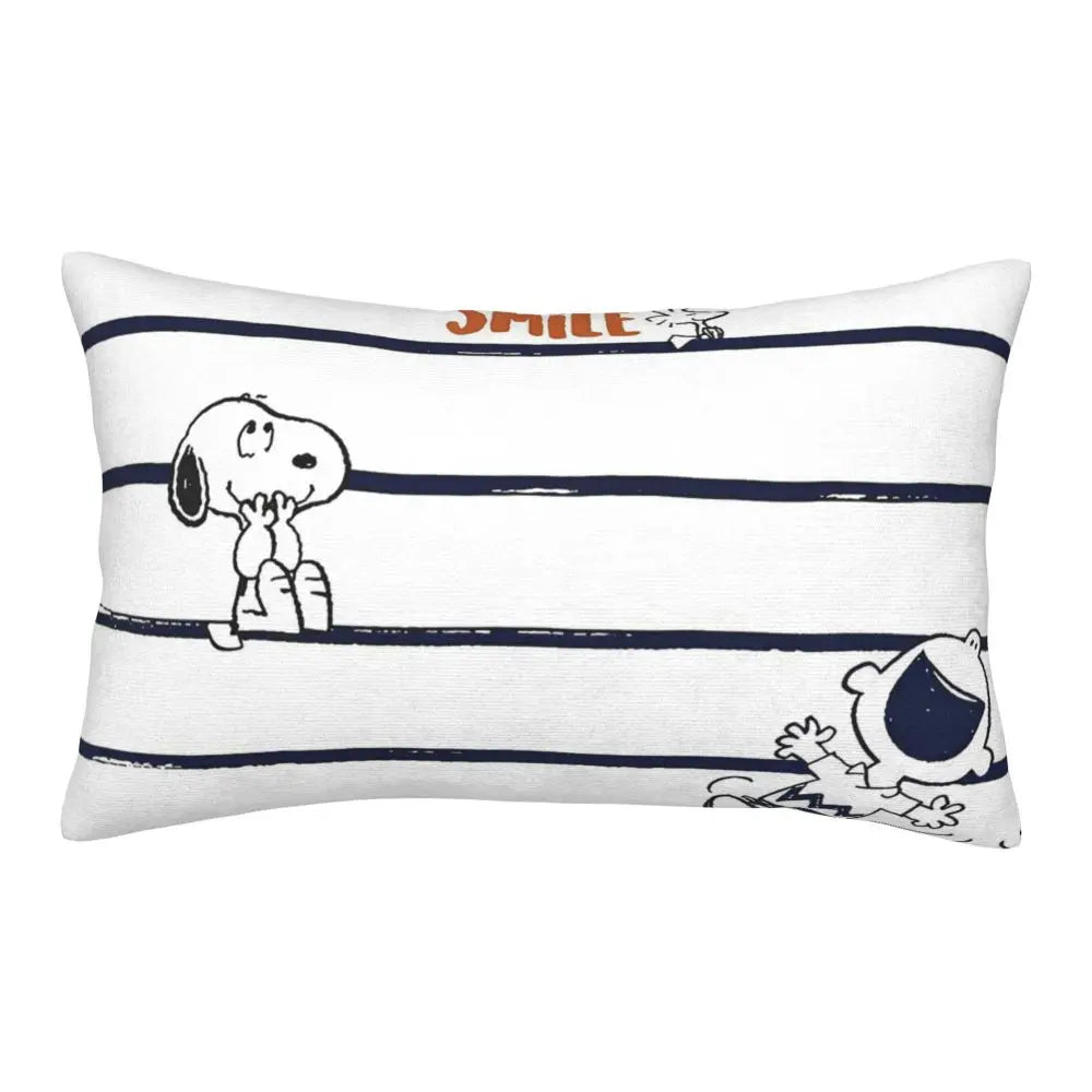 Cute Pillowcase 18in Square Red Snoopy Pillow