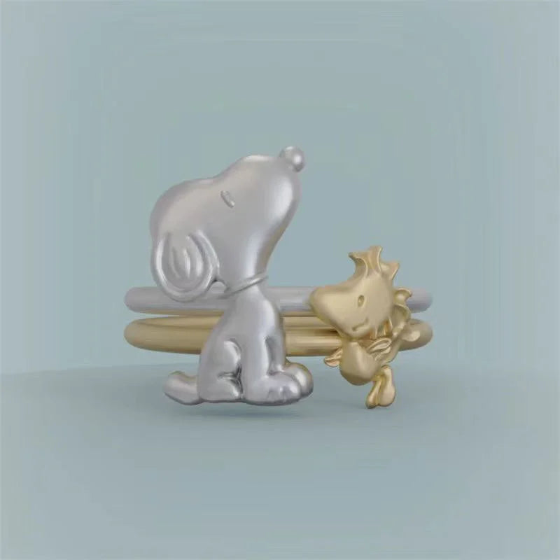 Adjustable Snoopy Alloy Ring