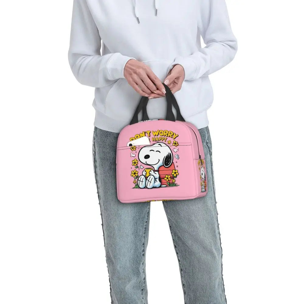 Snoopy Backpack Halloween Insulated Lunch Bag 22x20x13cm