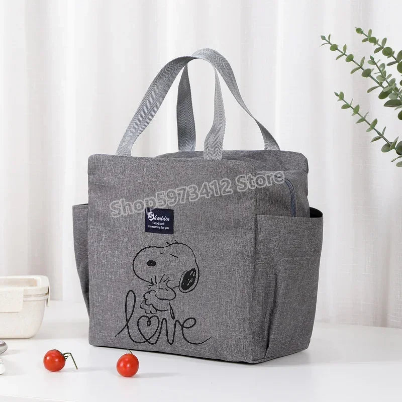 Snoopy Backpack Insulated Lunch Bag Bento Pack Ice Pack