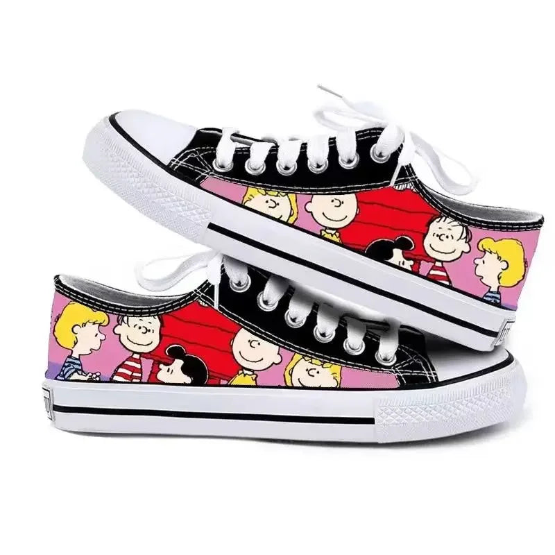 Womens Casual Low Sneakers Non Slip Lightweight Snoopy Shoes
