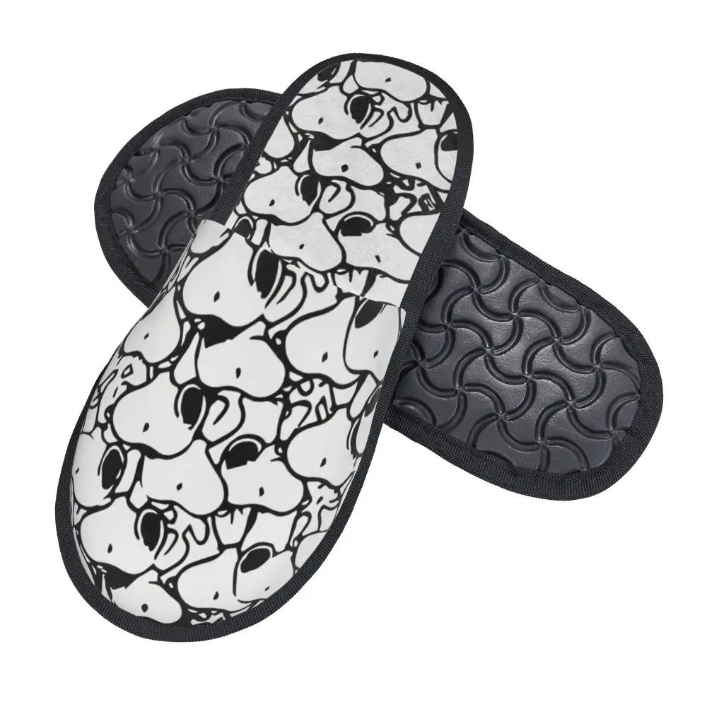 Custom Snoopys Collage Slippers for Bathroom Snoopy Slippers