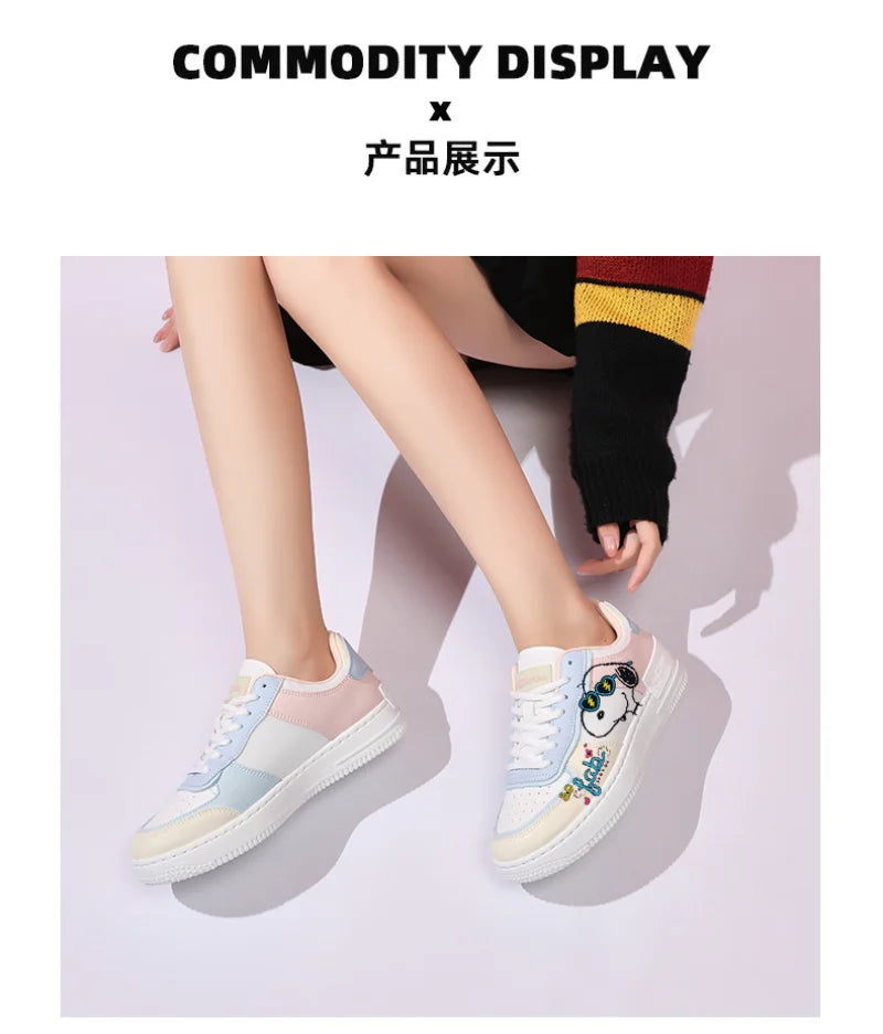 Womens Light Running Shoes Breathable Slip On Snoopy Shoes