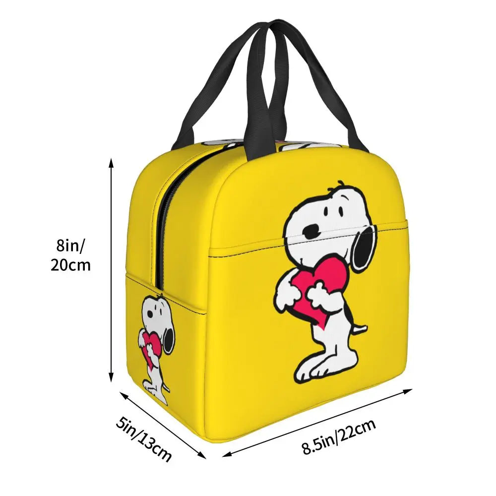 Snoopy Backpack Halloween Insulated Lunch Bag 22x20x13cm