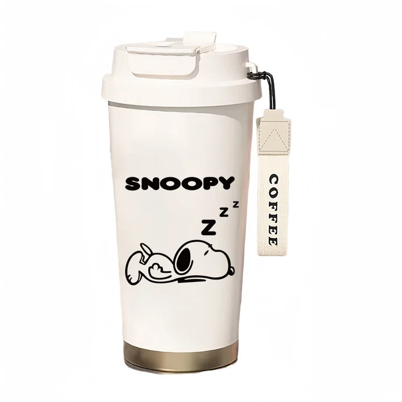 500ml Thermos Bottle Portable Snoopy Cup