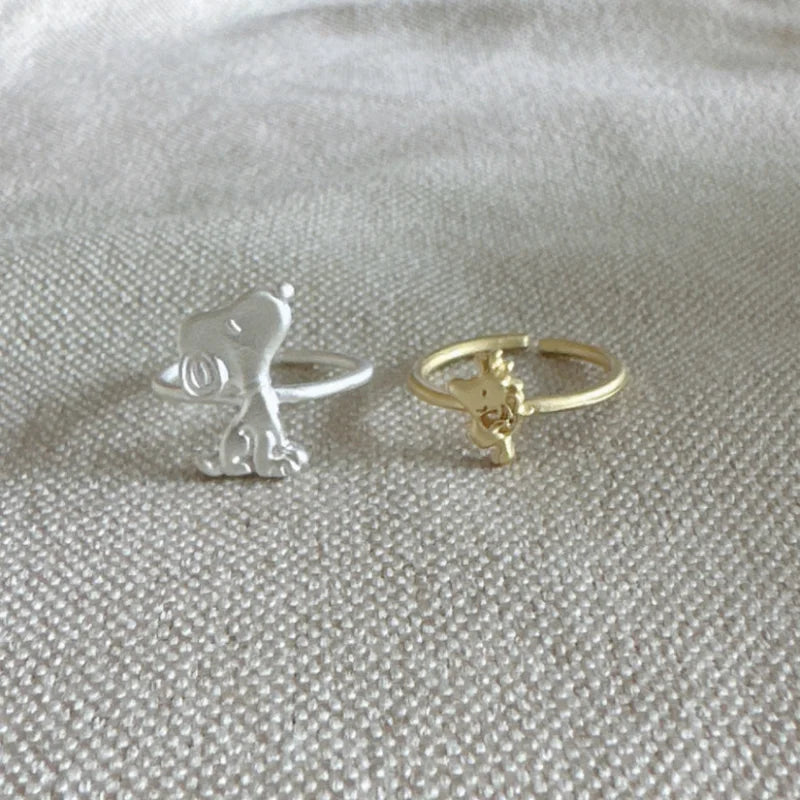 Adjustable Snoopy Alloy Ring