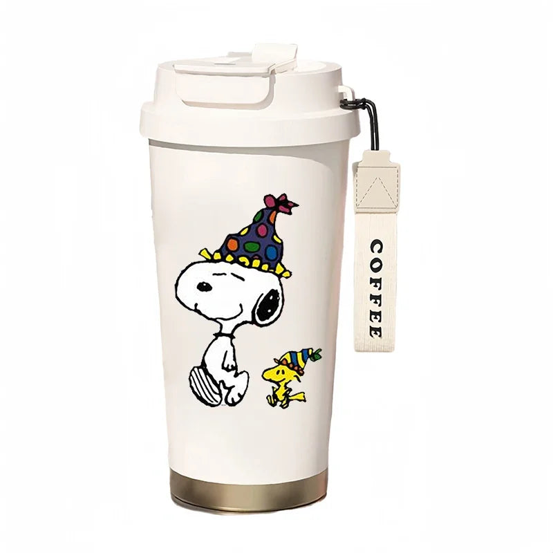 500ml Thermos Bottle Portable Snoopy Cup