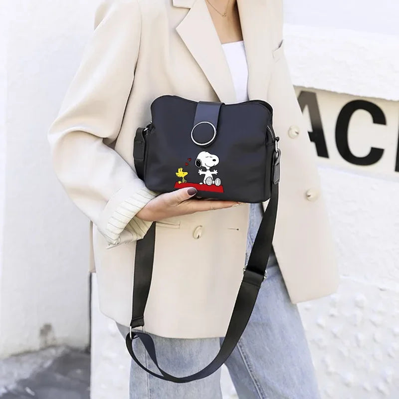 Snoopy Backpack Crossbody Nylon Shoulder Bag Licensed