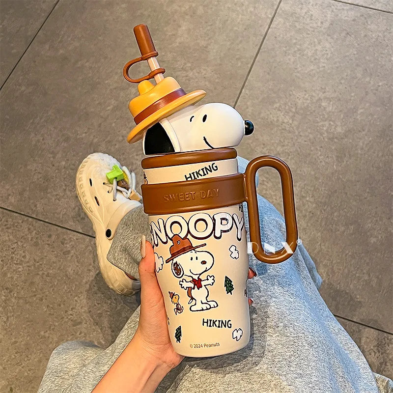 800ML Stainless Vacuum Insulated Bottle Snoopy Mug