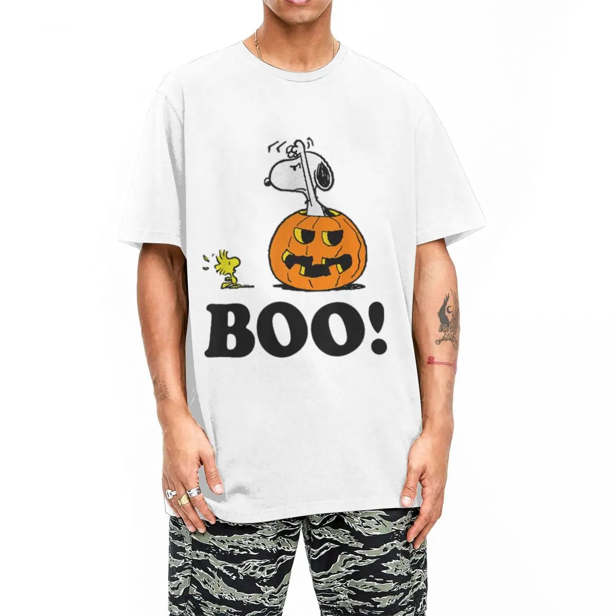 Peanuts Halloween Boo Cotton T Shirt Snoopy Shirt