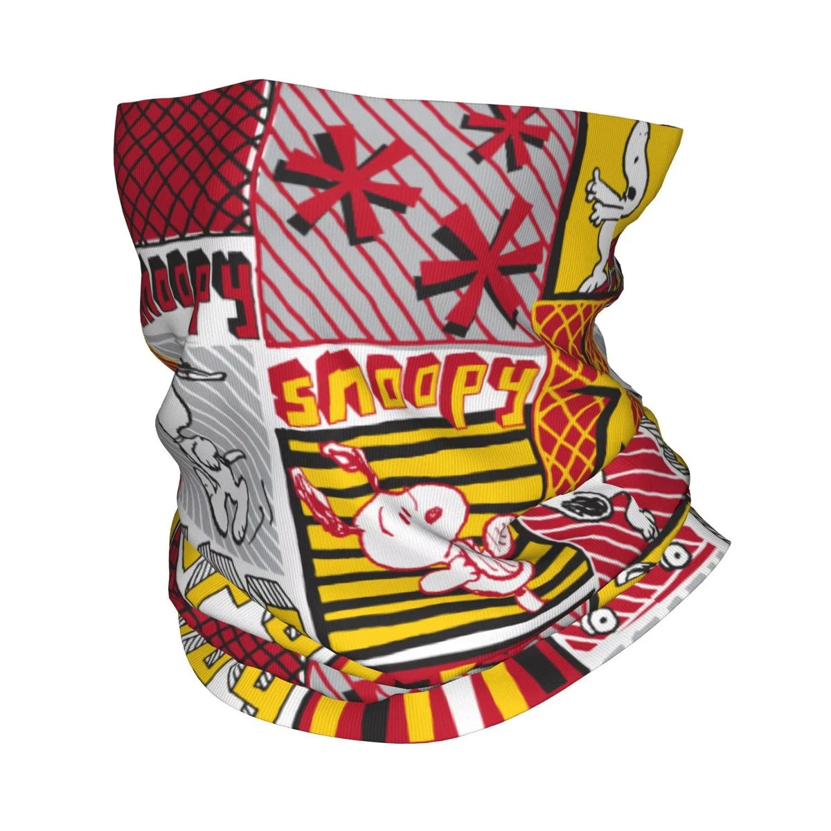Custom Cute Cartoon Snoopy Bandana Neck Gaiter Printed Balaclavas Mask Scarf Multifunctional Cycling Riding for Men Women Adult