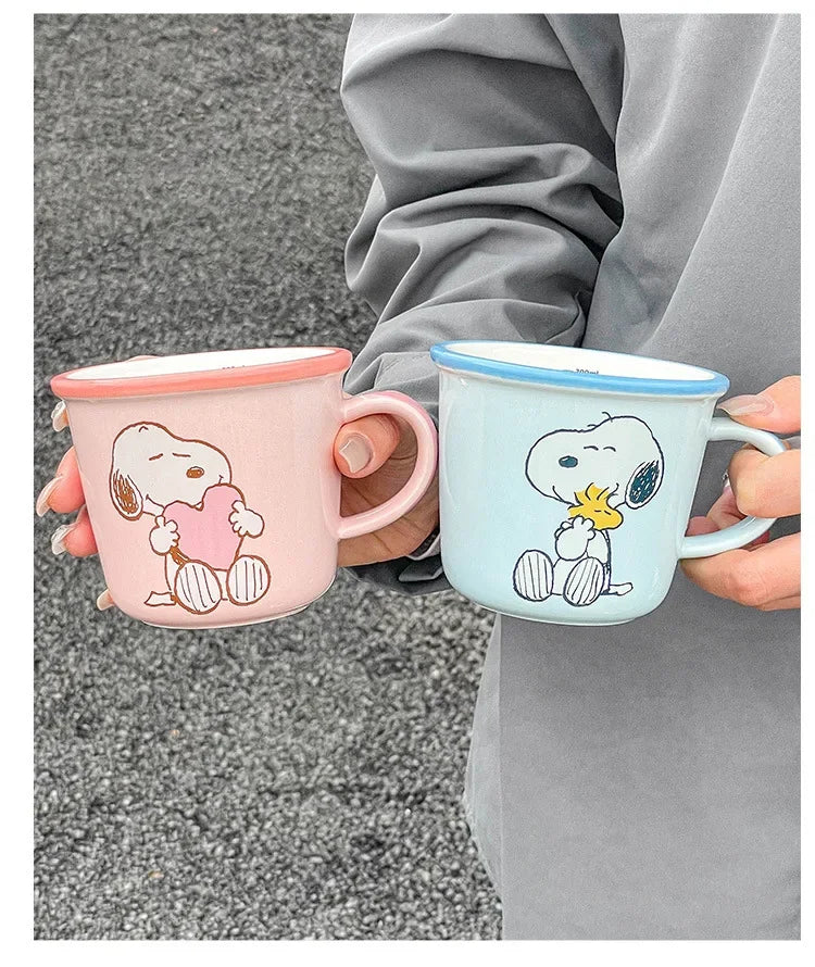 Couple Coffee Mugs Snoopy Cup