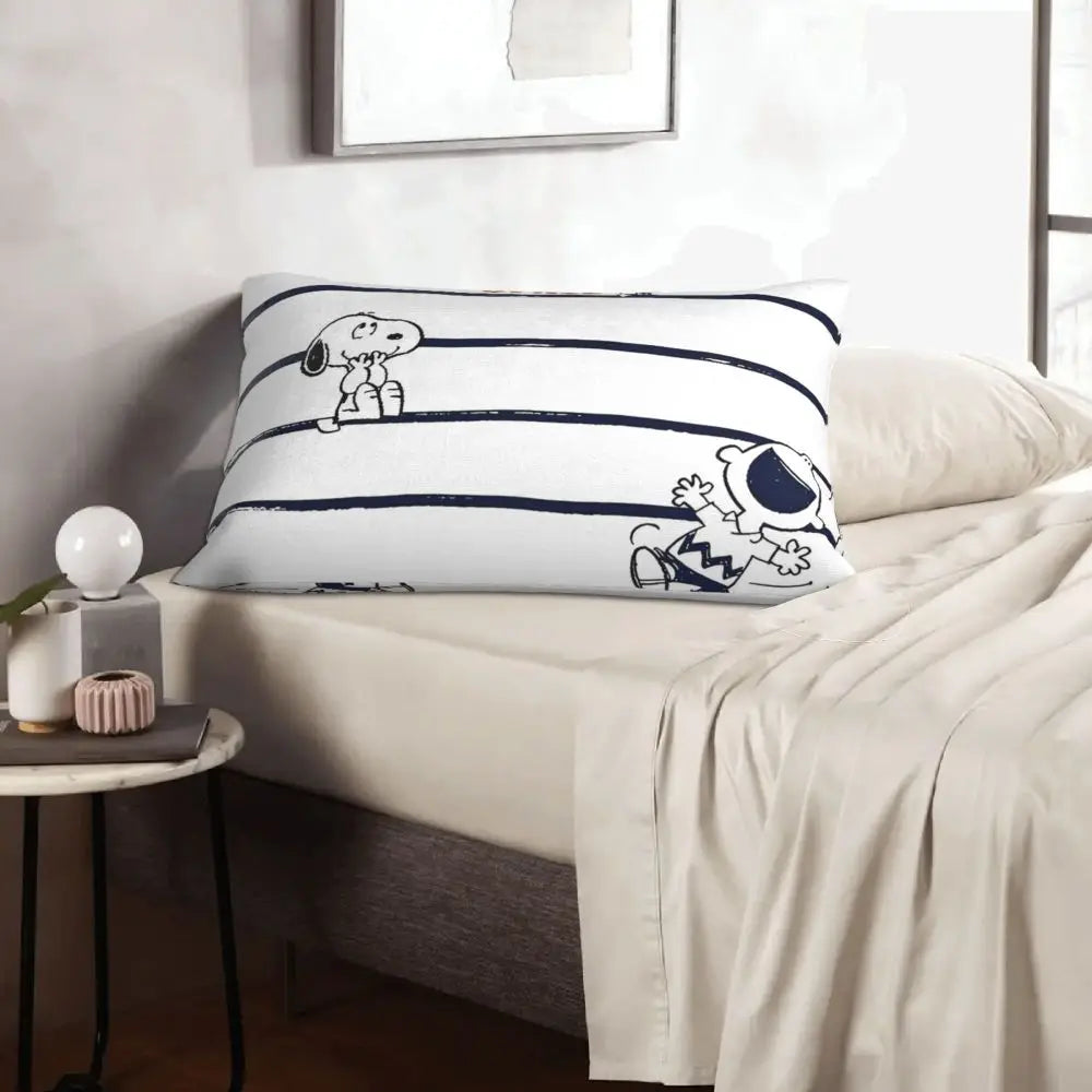 Cute Pillowcase 18in Square Red Snoopy Pillow