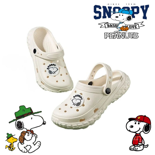 Cartoon Crocs Anti Slip Snoopy Shoes