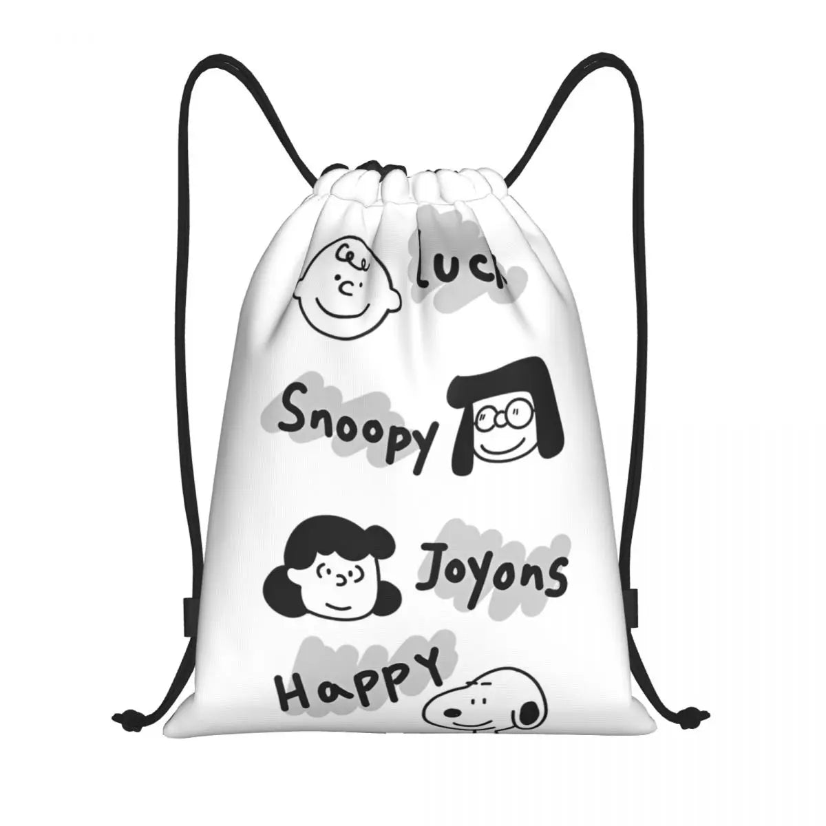 Snoopy Backpack Drawstring Sack Christmas Polyester