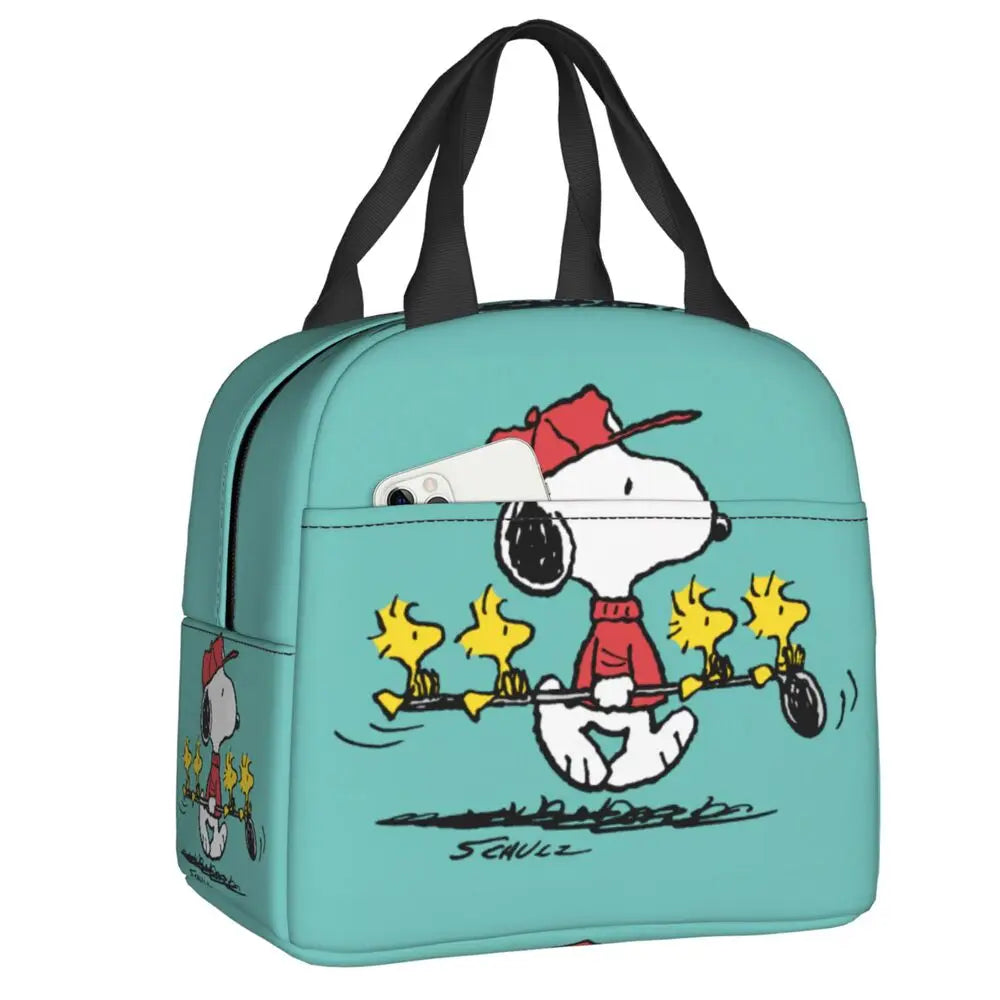 Snoopy Backpack Halloween Insulated Lunch Bag 22x20x13cm