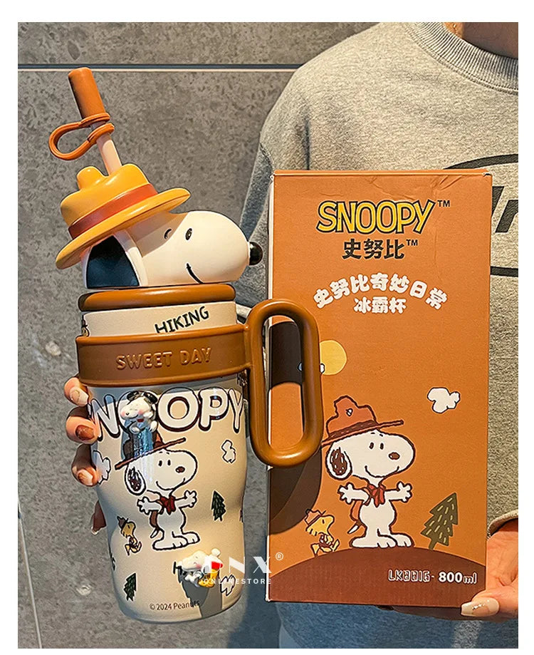 800ML Stainless Vacuum Insulated Bottle Snoopy Mug