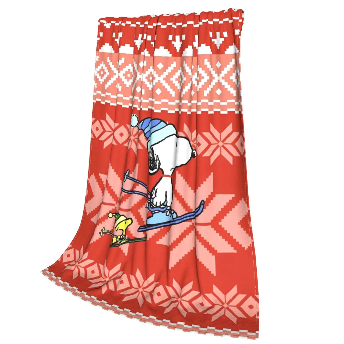 Cute Cartoon Snoopy Coral Fleece Lightweight Snoopy Blanket