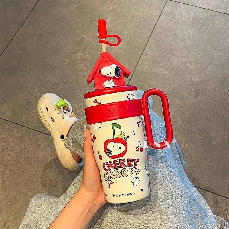 800ML Stainless Vacuum Insulated Bottle Snoopy Mug