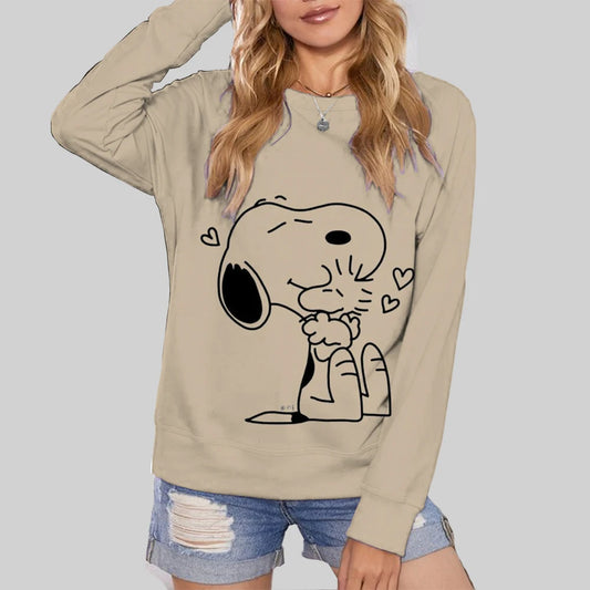Cute Snoopy Print Womens Oversize Hoodie Snoopy Hoodie