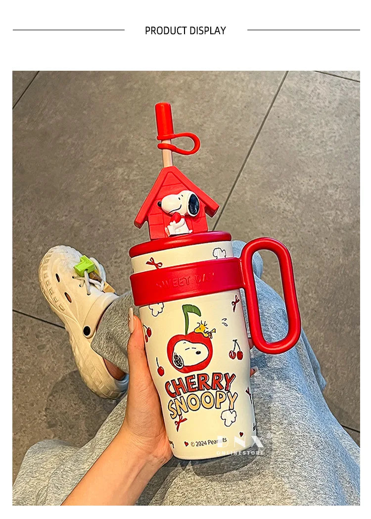 800ML Stainless Vacuum Insulated Bottle Snoopy Mug