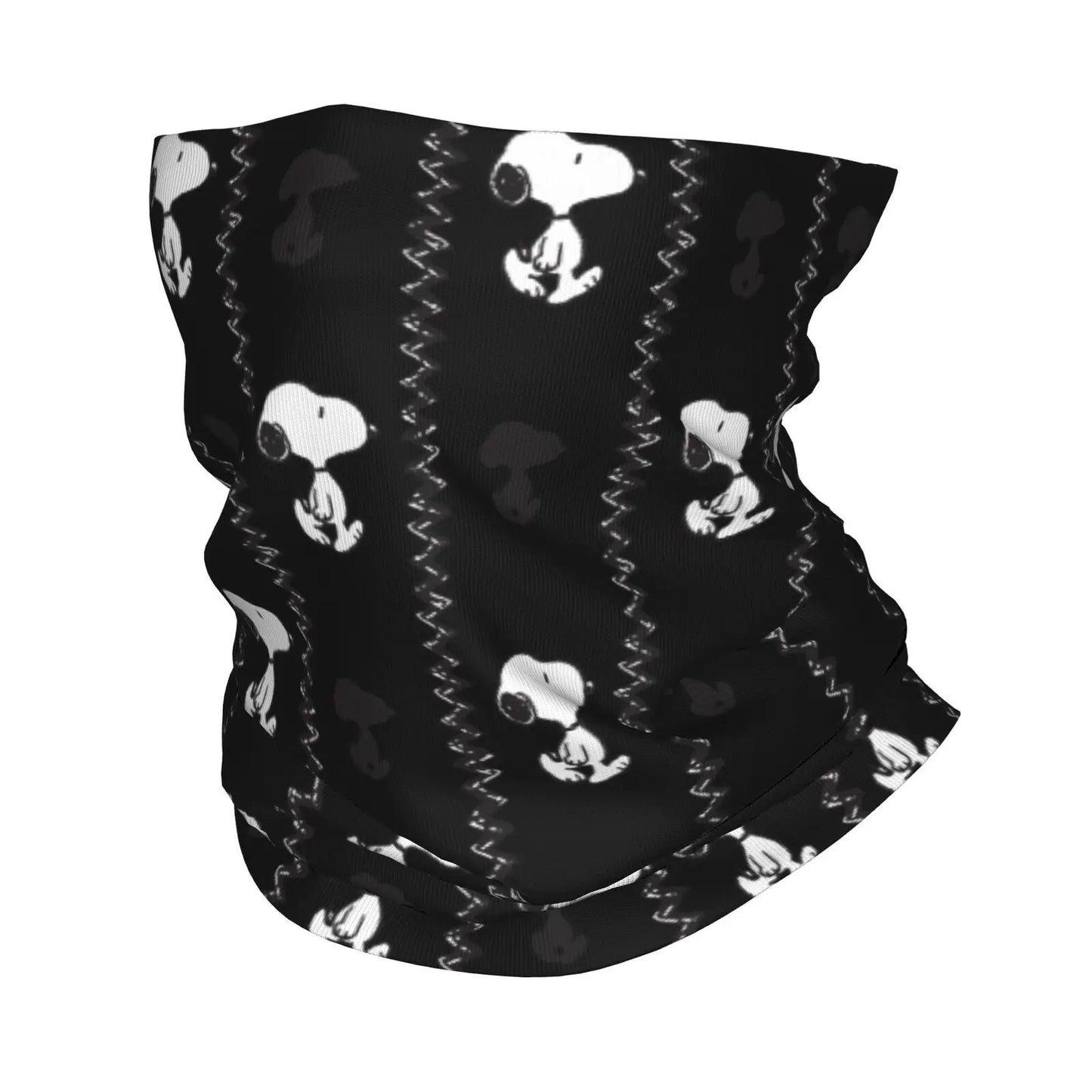 Custom Cute Cartoon Snoopy Bandana Neck Gaiter Printed Balaclavas Mask Scarf Multifunctional Cycling Riding for Men Women Adult