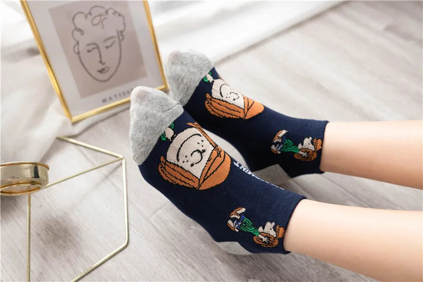 Low Tube Socks Women Men Cute Snoopy Socks