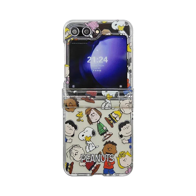 Snoopy Transparent Case Z Flip Snoopy Phone Case