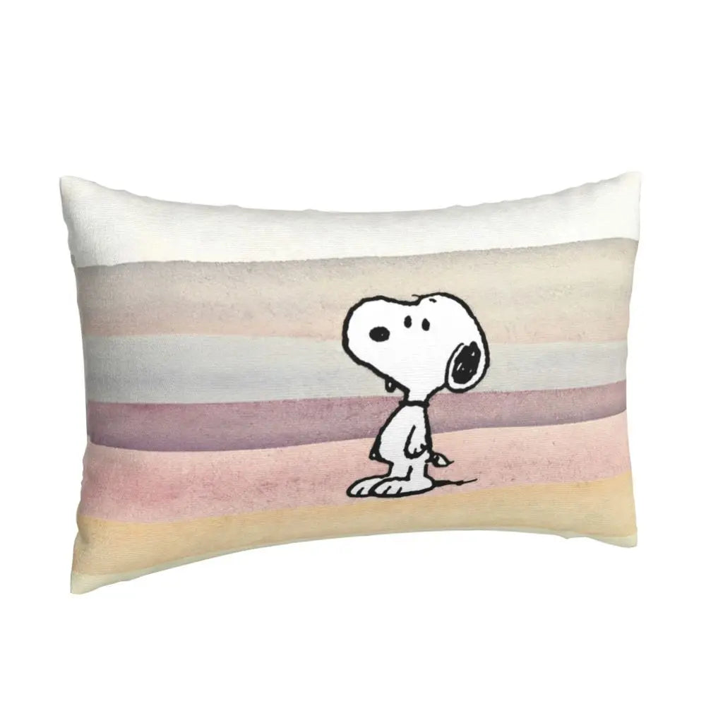 Cute Pillowcase 18in Square Red Snoopy Pillow