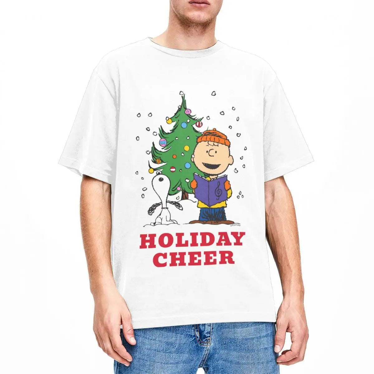 Unisex Peanuts Christmas Snoopy Graphic Tee Snoopy Shirt