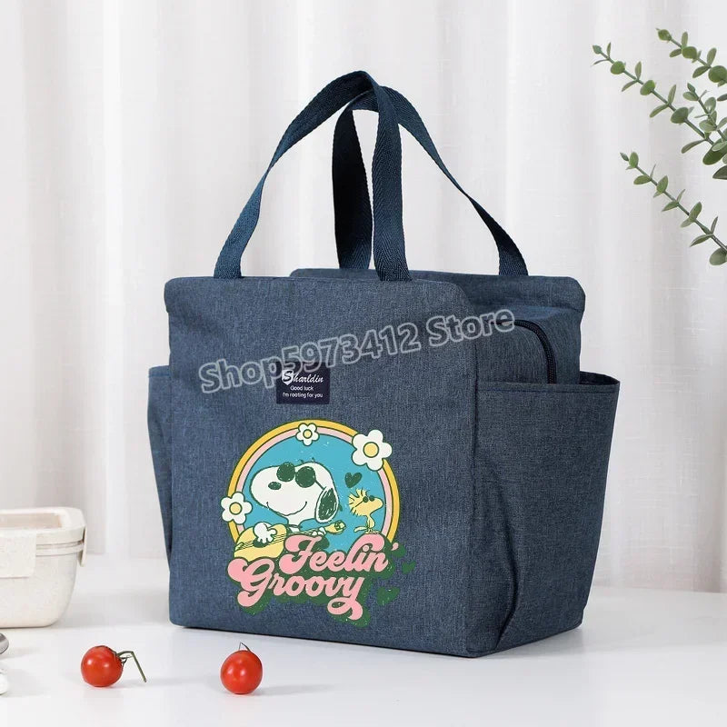 Snoopy Backpack Insulated Lunch Bag Bento Pack Ice Pack