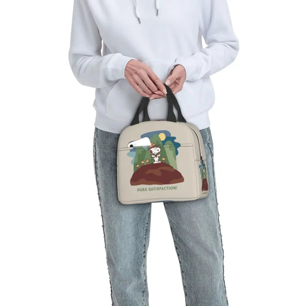 Snoopy Backpack Halloween Insulated Lunch Bag 22x20x13cm